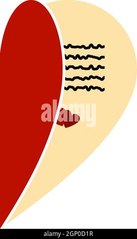 Valentine Day Card Icon Stock Vector