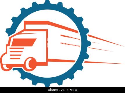 truck icon logo vector illustration design Stock Vector