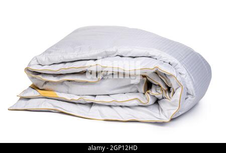 Close up of a new blanket isolated on white background Stock Photo