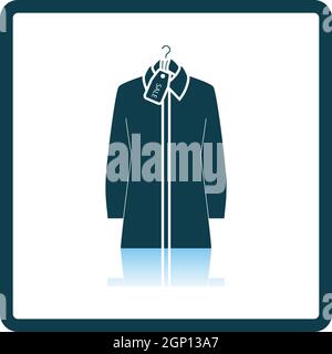 Blouse On Hanger With Sale Tag Icon Stock Vector