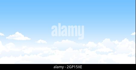 Blue sky and white clouds background Stock Vector