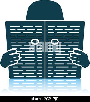 Newspaper Hole Icon Stock Vector