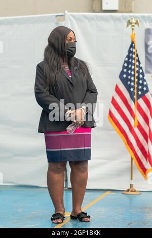 NYC Council Member Vanessa Gibson at the Lower Eastside Girls Club ...