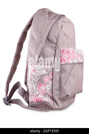 sporty backpack isolated on white background Stock Photo