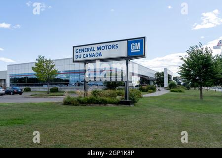 Pointe-Claire, QC, Canada - September 3, 2021: General Motors of Canada Limited facility in Pointe-Claire, Quebec, Canada. Stock Photo