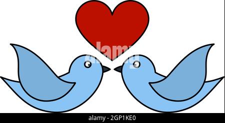 Dove With Heart Icon Stock Vector