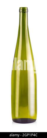 Empy bottle for wine isolated on white background Stock Photo