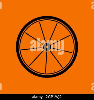Bike Wheel Icon Stock Vector