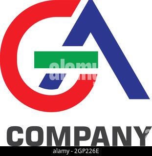 Ag  Letter Logo Business Template Vector Stock Vector
