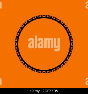 Bike Tyre Icon Stock Vector