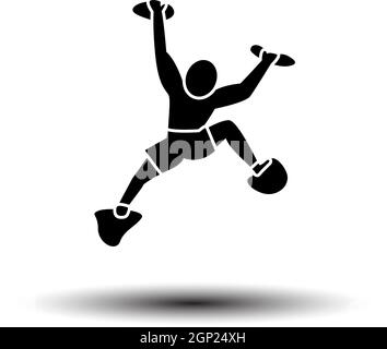 Alpinist Icon Stock Vector