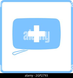 Alpinist First Aid Kit Icon Stock Vector