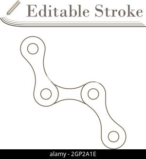 Bike Chain Icon Stock Vector