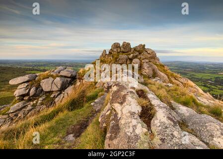 Summit of Sharptor on Bodmin Moor Stock Photo