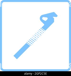 Alpinist Ice Screw Icon Stock Vector