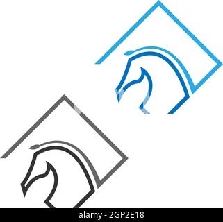 Horse logo icon design template vector Stock Vector