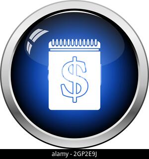 Dollar Calendar Icon Stock Vector