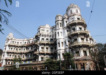 Esplanade mansions built during the British colonial era when Kolkata was the capital of British India Stock Photo