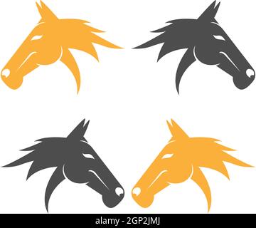 Horse logo icon design template vector Stock Vector