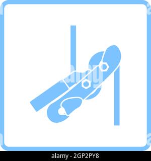 Alpinist Rope Ascender Icon Stock Vector