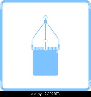 Alpinist Bucket Icon Stock Vector