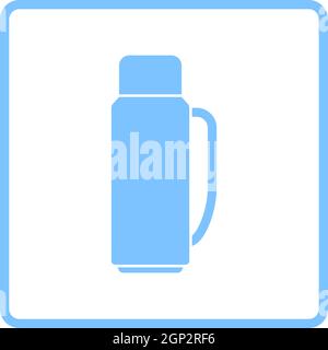 Alpinist Vacuum Flask Icon Stock Vector