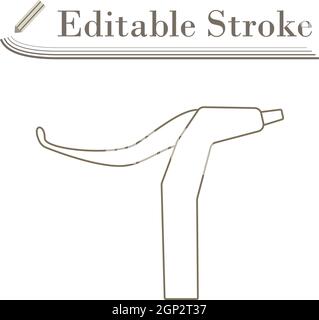Bike HandleBar Brake Icon Stock Vector