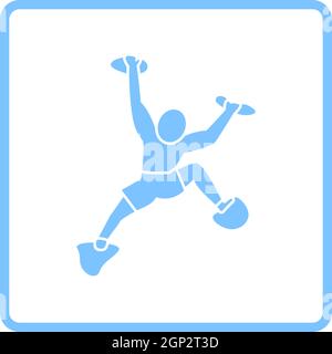 Alpinist Icon Stock Vector
