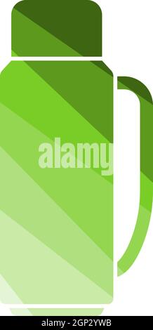 Alpinist Vacuum Flask Icon Stock Vector