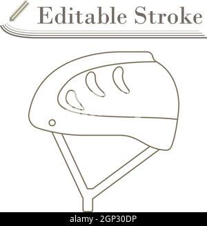 Climbing Helmet Icon Stock Vector