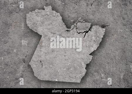 Map of Para on weathered concrete Stock Photo - Alamy