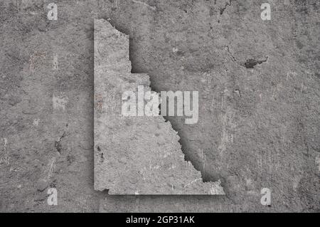 Map of Yukon on weathered concrete Stock Photo - Alamy