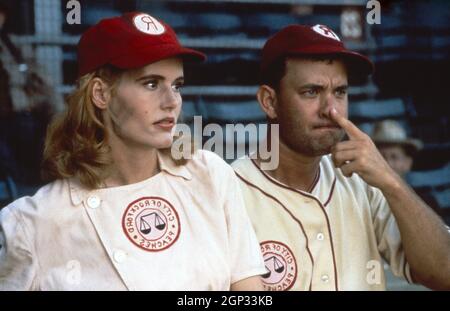 A LEAGUE OF THEIR OWN, Geena Davis, Tom Hanks, Madonna, 1992. (c ...