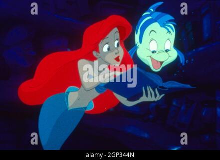 THE LITTLE MERMAID, Ariel, Flounder, 1989. © Walt Disney Pictures / courtesy Everett Collection