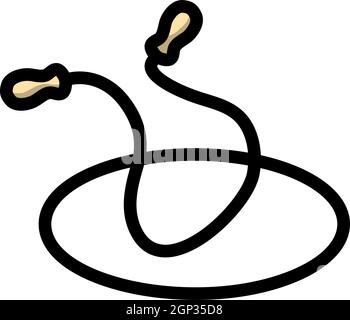 Icon Of Jump Rope And Hoop Stock Vector
