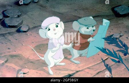 THE RESCUERS, from left: Miss Bianca (voice: Eva Gabor), Bernard (voice