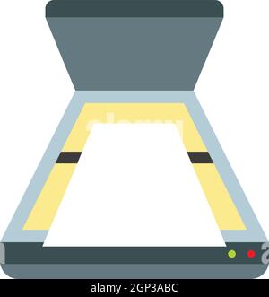 Scanner icon, flat style Stock Vector