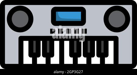 Music Synthesizer Icon Stock Vector