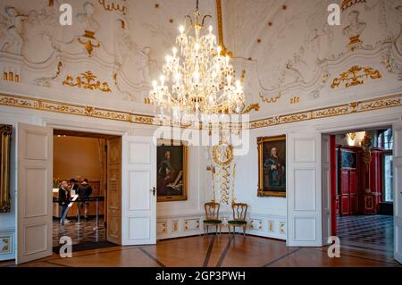 AACHEN, GERMANY. OCTOBER 04, 2020. The Town Hall White Hall Interior view Stock Photo