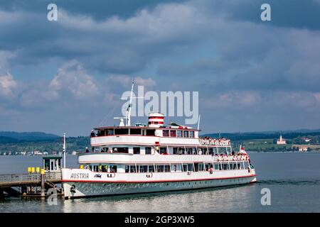 Lake Constance : The arrival on Mainau Island Stock Photo