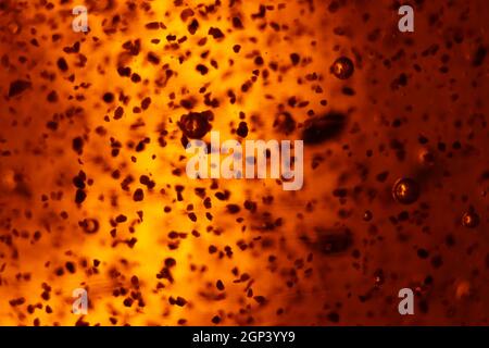 abstract golden background bubbles rare shapes different Stock Photo