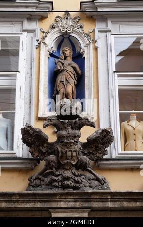 Imperial eagle emblem in Graz, Styria, Austria Stock Photo