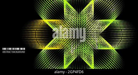 Abstract colorful background vector template with blended multiple geometric shapes Stock Vector
