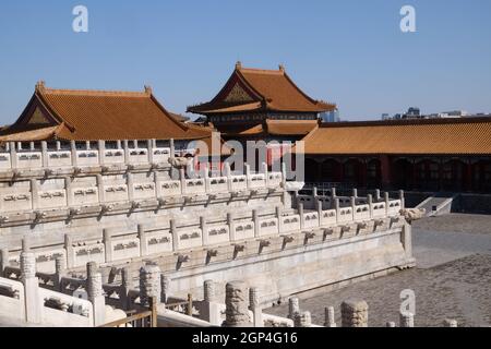 Palace of Heavenly Purity Qianqinggong in Forbidden city, Beijing, China Stock Photo