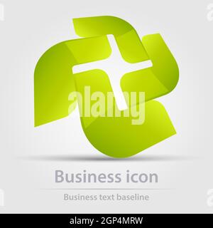 Originally designed color abstract vector business icon for creative design tasks Stock Vector