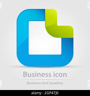 Originally designed color abstract vector business icon for creative design tasks Stock Vector