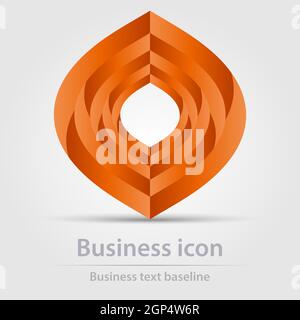 Originally designed color abstract vector business icon for creative design tasks Stock Vector