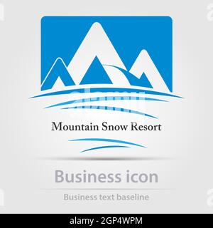 Originally designed color abstract vector business icon for creative design tasks Stock Vector
