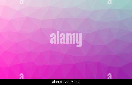 Abstract pink polygonal or triangular pattern background. Stock Photo