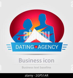 Originally designed color abstract vector business icon for creative design tasks Stock Vector